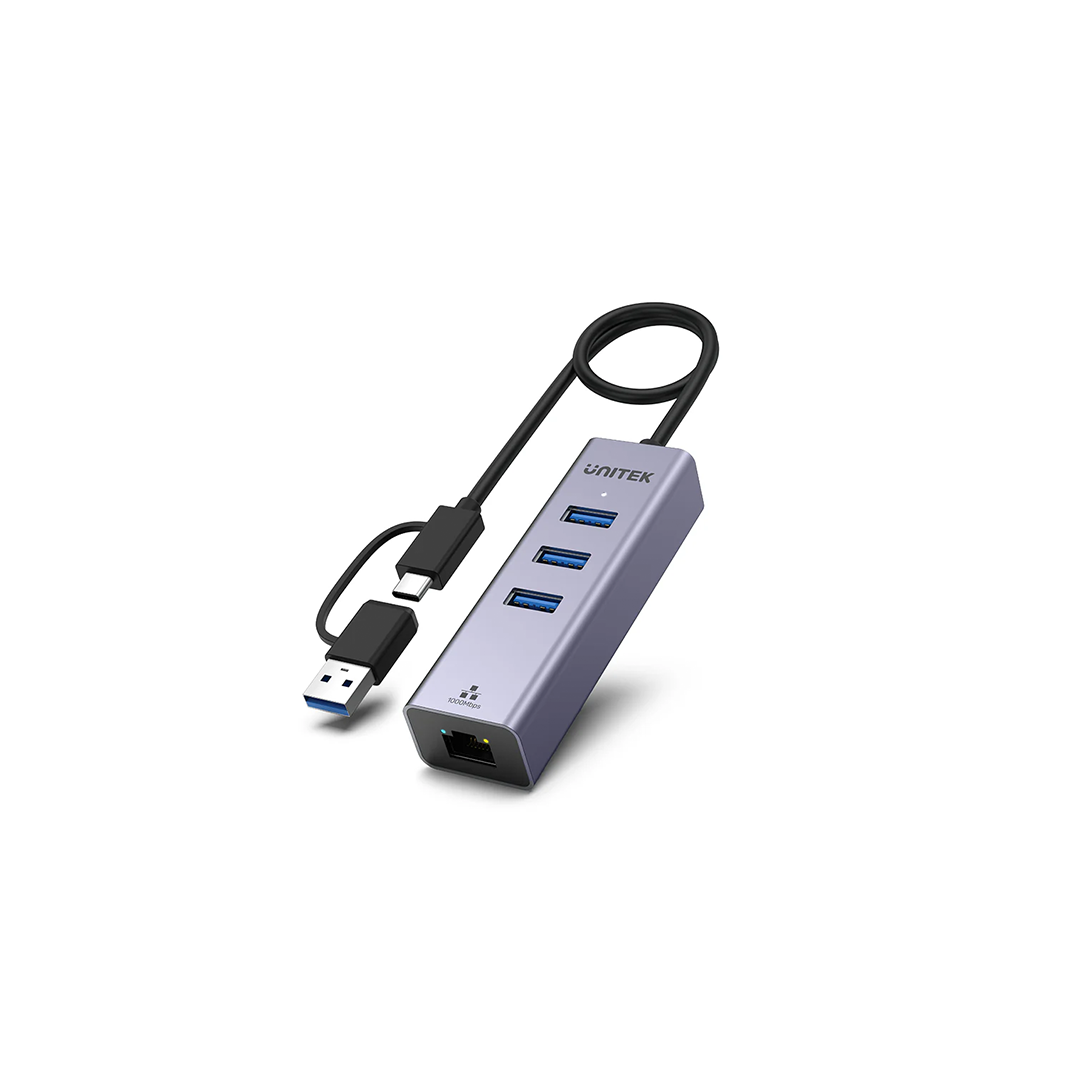 Unitek 4-in-1 Ethernet Hub in Qatar Unitek 4-in-1 Ethernet Hub in Qatar